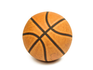 old basketball isolated