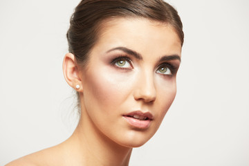 Naklejka premium Woman beauty portrait.