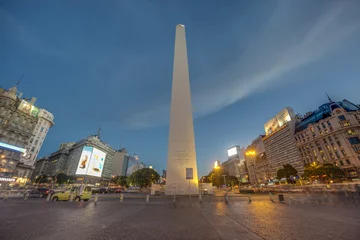 Abwaschbare Fototapete Buenos Aires Der Obelisk (Der Obelisk) in Buenos Aires.