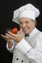 Chef with Vegetables