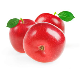 apple fruit closeup isolated on white background