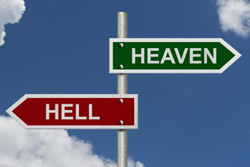 Obraz premium Heaven versus Hell