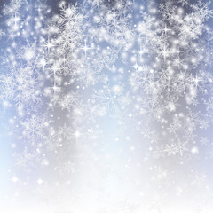 Blue Snowflake Background