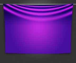 Violet Banner Backdrop