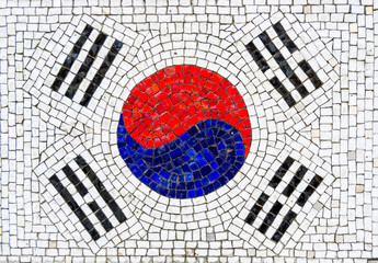 Flag of South Korea mosaic