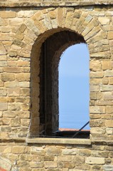 Medieval village of Castellabate in Salerno , Italy