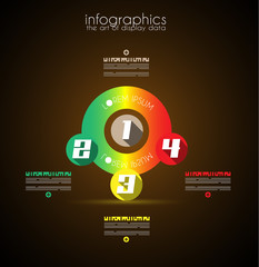 Infographic Design Template with modern flat style.