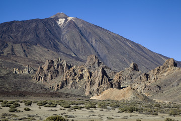 Rocks near Mount Teide, Tenerife, Canarian Islands.