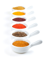 Various spices selection