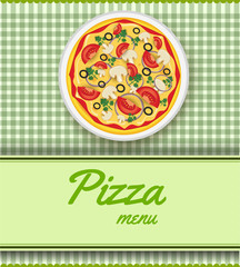 Background with pizza