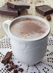 Hot chocolate drink