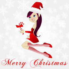 Sexy Christmas girl