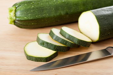 Slices of zucchini
