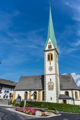 Fototapeta na wymiar Saint Nicolaus in Mutters near Innsbruck, Austria.