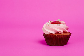 Cupcake on the pink a