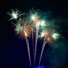 Colorful fireworks