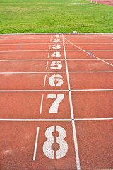 start running track rubber standard red color