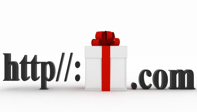 Concept of visiting e-business website. 3d illustration