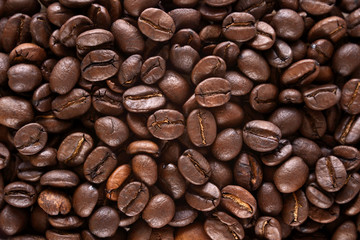 Coffee beans background