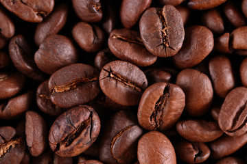 Coffee beans background