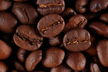 Naklejka premium Coffee beans background