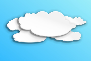Paper clouds background