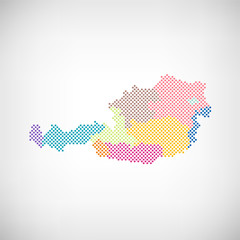 Österreich Bundesländer Karte Punkte