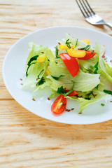 salad with fresh lettuce