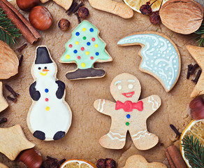 baking Christmas cookies