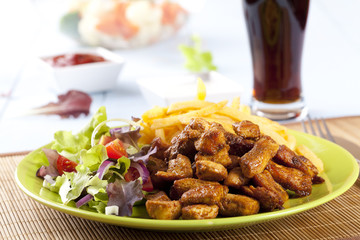 Gyros on a plate