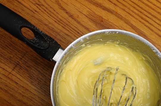 Mixing With A Whisk A Dessert Cream