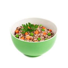 porridge with vegetables