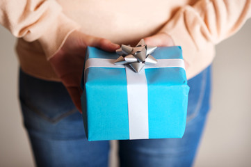 Gift box in hand
