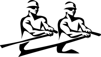 two rowers © bokononist
