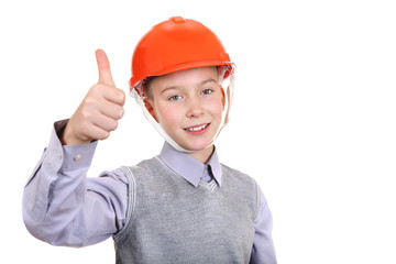 Boy in Hard Hat