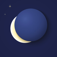 eclipse of the moon, background for your design