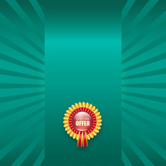 Banner with special offer. Business background