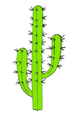 cartoon image of cactus tree