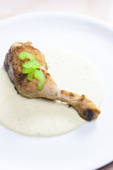 chicken leg with celery sauce