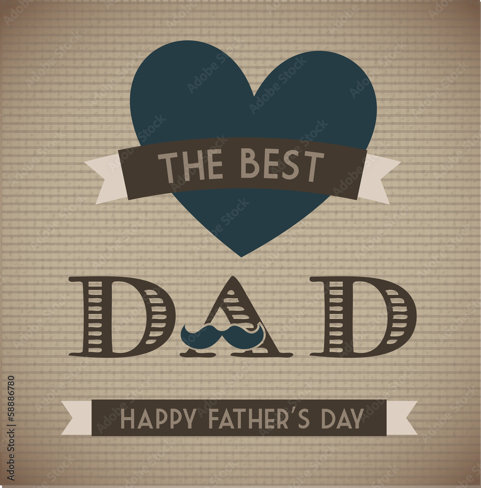 Wall mural happy fathers day