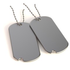 Fototapeta premium realistic 3d render of dog-tag
