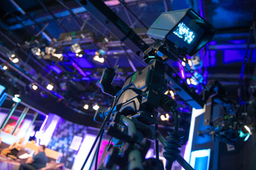 Video camera - recording show in TV studio