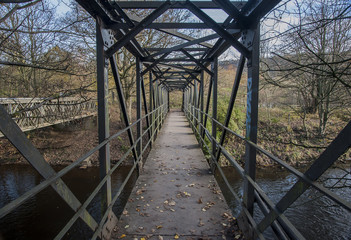 steel span footbridge