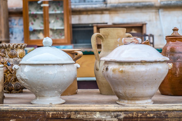 Old ceramic pots
