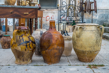 Old ceramic pots