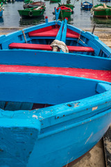 Fototapeta na wymiar Little old fishing boats