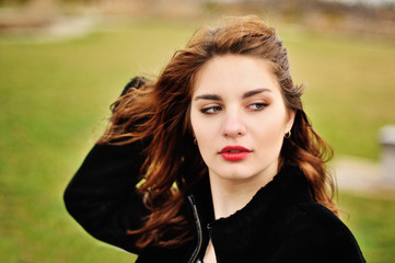 Naklejka premium young beautiful girl