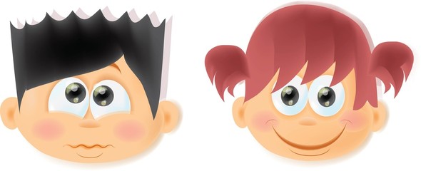 Мультфильм смешной дети с эмоциями