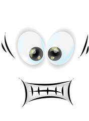 Мультфильм лица с эмоциями