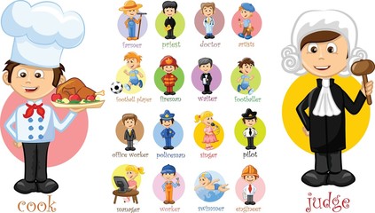 Герои мультфильмов разных профессий